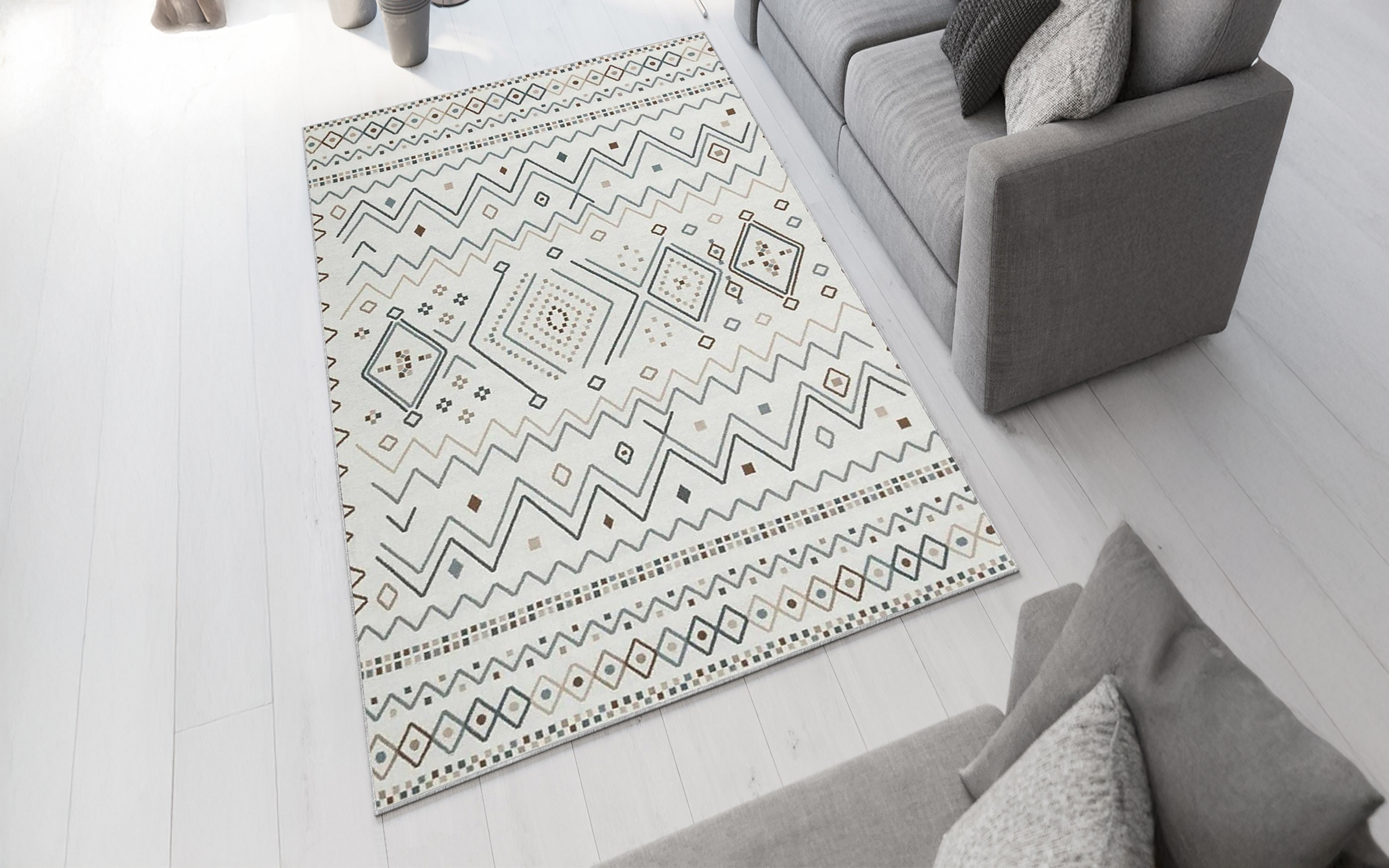Carpet 140/220 cm Tribal Grid, multicolored  1